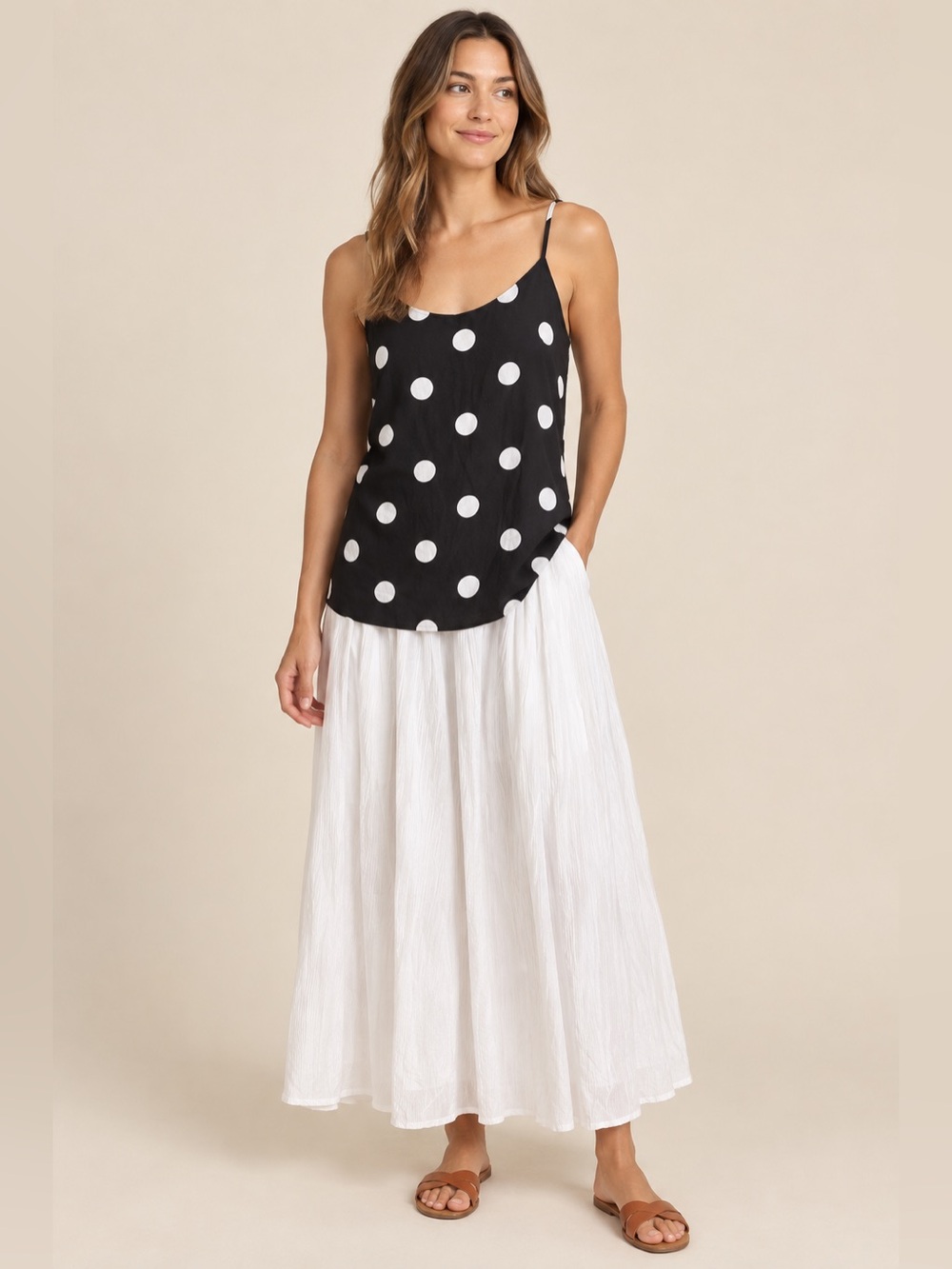 Polka Dot CottageCore Moon River Anthropologie Maxi Dress M